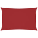 vidaXL piros téglalap alakú oxford-szövet napvitorla 2 x 5 m