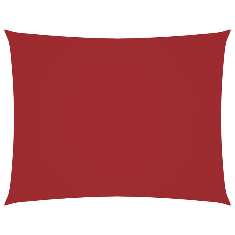 vidaXL piros téglalap alakú oxford-szövet napvitorla 2,5 x 4 m