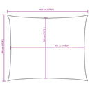 vidaXL piros téglalap alakú oxford-szövet napvitorla 3,5 x 4,5 m