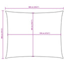 vidaXL piros téglalap alakú oxford-szövet napvitorla 4 x 6 m