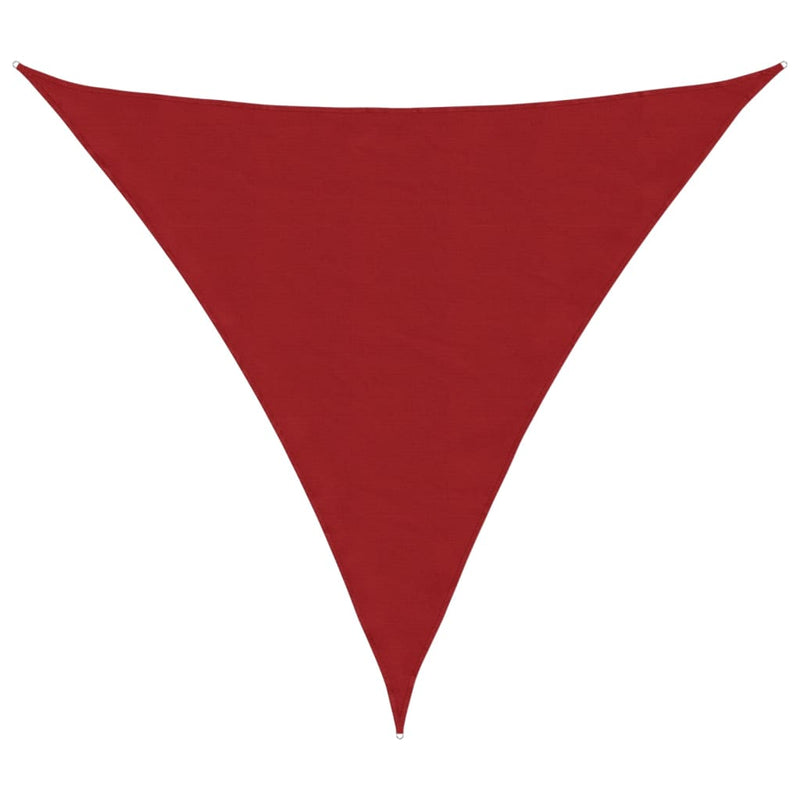 vidaXL piros háromszögű oxford-szövet napvitorla 3,6 x 3,6 x 3,6 m