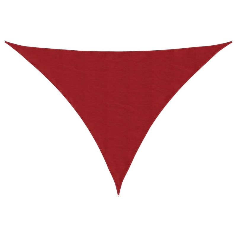 vidaXL piros háromszögű oxford-szövet napvitorla 4 x 5 x 6,4 m