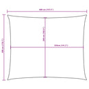 vidaXL narancssárga téglalap alakú oxford-szövet napvitorla 3 x 4 m
