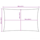 vidaXL narancssárga téglalap alakú oxford-szövet napvitorla 5 x 8 m