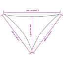 vidaXL narancssárga háromszög alakú oxford-szövet napvitorla 4x4x5,8 m