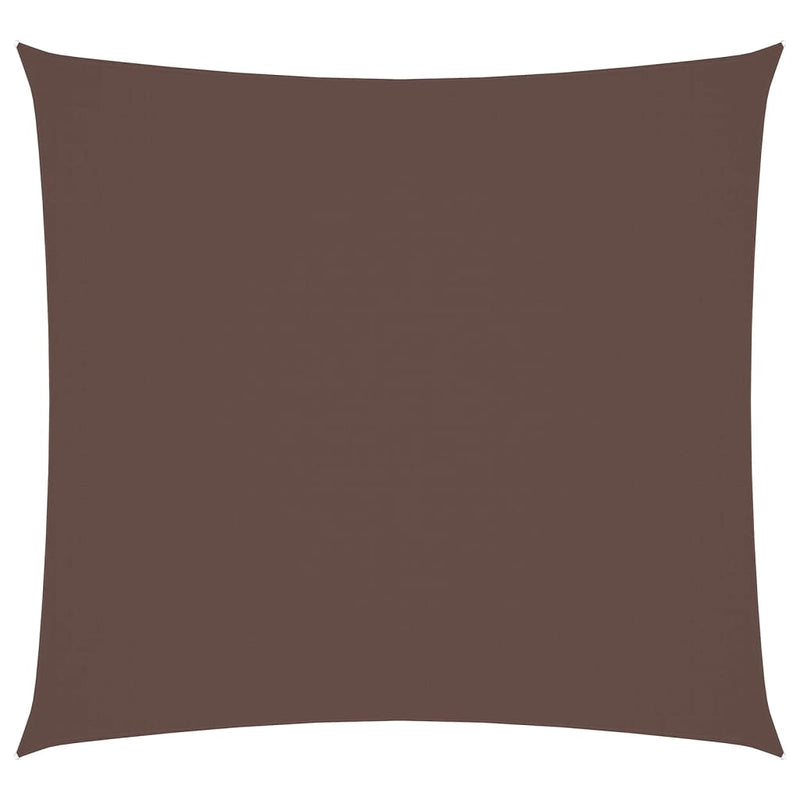vidaXL barna négyzet alakú oxford-szövet napvitorla 3,6 x 3,6 m