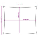 vidaXL barna téglalap alakú oxford-szövet napvitorla 2,5 x 3,5 m