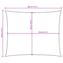 vidaXL barna téglalap alakú oxford-szövet napvitorla 3 x 4 m