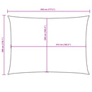 vidaXL barna téglalap alakú oxford-szövet napvitorla 3 x 4,5 m