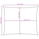 vidaXL barna téglalap alakú oxford-szövet napvitorla 6 x 7 m