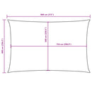 vidaXL barna téglalap alakú oxford szövet napvitorla 6 x 8 m