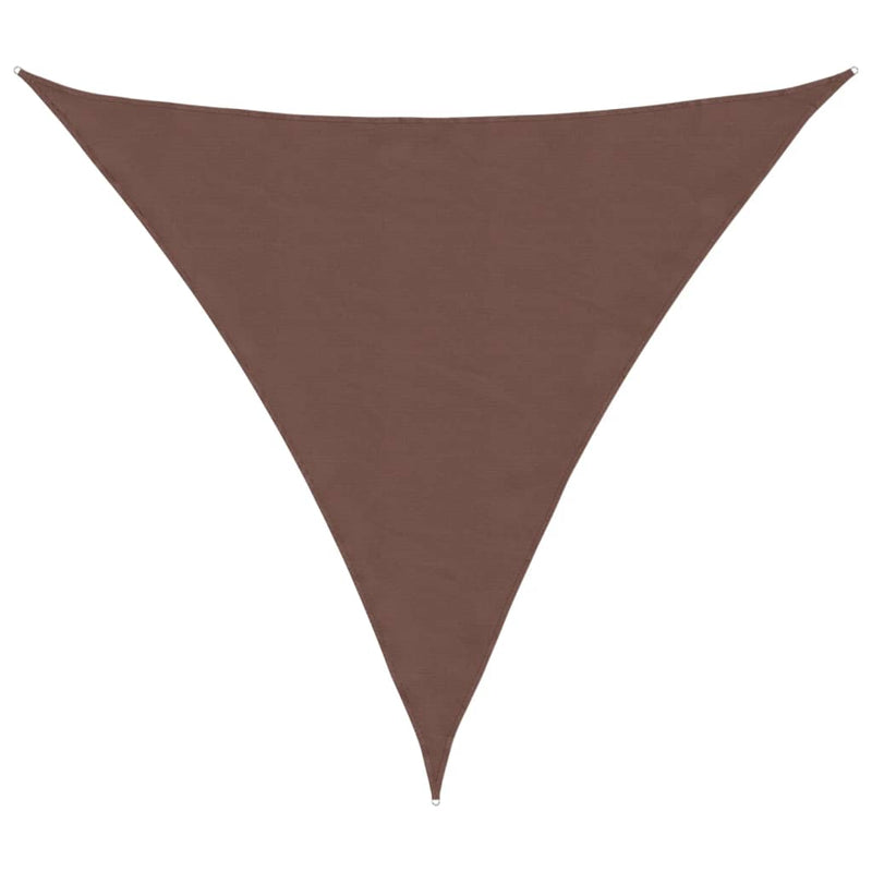 vidaXL barna háromszögű oxford-szövet napvitorla 3,6 x 3,6 x 3,6 m