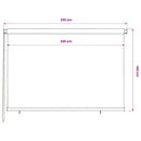 vidaXL terrakotta színű kültéri HDPE roló 225(Szé)x140(Ma) cm