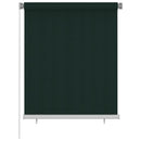 vidaXL sötétzöld kültéri HDPE roló 120 x 140 cm
