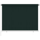 vidaXL sötétzöld kültéri HDPE roló 200 x 140 cm