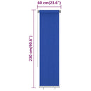 vidaXL kék kültéri HDPE roló 60 x 230 cm