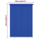 vidaXL kék kültéri HDPE roló 160 x 230 cm