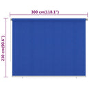 vidaXL kék kültéri HDPE roló 300 x 230 cm