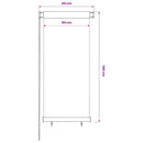 vidaXL fekete, kültéri sötétítő roló 65(Szé)x140(Ma) cm
