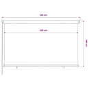 vidaXL fekete, kültéri sötétítő roló 245(Szé)x140(Ma) cm