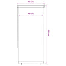 vidaXL fekete, kültéri sötétítő roló 105(Szé)x230(Ma) cm