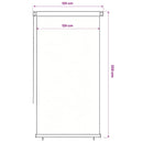 vidaXL fekete, kültéri sötétítő roló 125(Szé)x230(Ma) cm