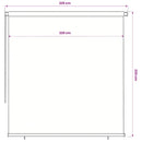 vidaXL fekete, kültéri sötétítő roló 245(Szé)x230(Ma) cm