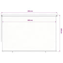 vidaXL fekete, kültéri sötétítő roló 355 (Szé) x 230 (Ma) cm