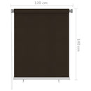 vidaXL barna kültéri sötétítő roló 125(Szé)x140(Ma) cm