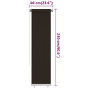 vidaXL barna kültéri HDPE roló 60 x 230 cm
