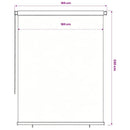 vidaXL barna kültéri sötétítő roló 185(Szé)x230(Ma) cm