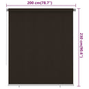 vidaXL barna kültéri HDPE roló 200 x 230 cm