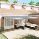 vidaXL Napernyő Fehér 6 × 3,5 m Fém