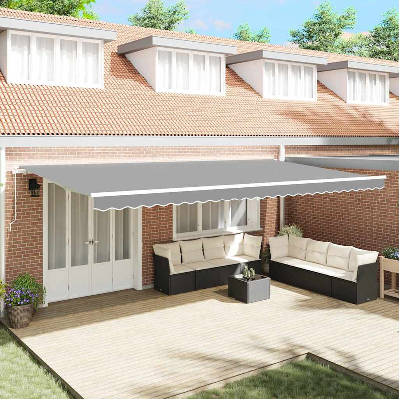 vidaXL Napernyő Fehér 6 × 3,5 m Fém