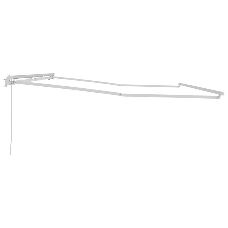 vidaXL Napernyő Fehér 6 × 3,5 m Fém