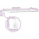 vidaXL Napernyő Fehér 6 × 3,5 m Fém