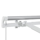 vidaXL Napernyő keret LED -es lámpákkal Fehér 350 x 250 cm Alumínium