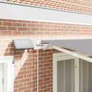 vidaXL Napernyő keret LED -es lámpákkal Fehér 350 x 250 cm Alumínium
