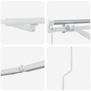 vidaXL Napernyő keret LED -es lámpákkal Fehér 500 × 300 cm Alumínium