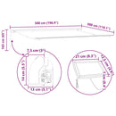 vidaXL Napernyő keret LED -es lámpákkal Fehér 500 × 300 cm Alumínium