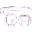 vidaXL Napernyő keret LED -es lámpákkal Fehér 400 × 350 cm Alumínium