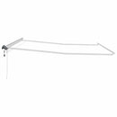 vidaXL Napernyő keret LED -es lámpákkal Fehér 450 × 350 cm Alumínium