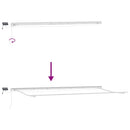 vidaXL Napernyő keret LED -es lámpákkal Fehér 600 × 350 cm Alumínium