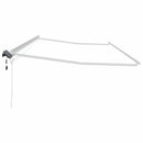 vidaXL Napernyő keret LED -es lámpákkal Fehér 600 × 350 cm Alumínium