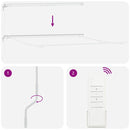 vidaXL Napernyő Fehér 5 × 3,5 m Fém