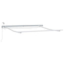vidaXL Napernyő keret LED -es lámpákkal Fehér 350 x 250 cm Alumínium