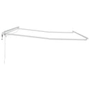 vidaXL Napernyő keret LED -es lámpákkal Fehér 450 × 300 cm Alumínium