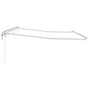 vidaXL Napernyő Fehér 5 x 3 m Fém