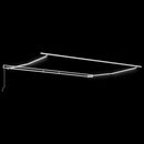 vidaXL Napernyő keret LED -es lámpákkal Fehér 400 × 350 cm Alumínium