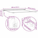 vidaXL Napernyő keret LED -es lámpákkal Fehér 400 × 350 cm Alumínium